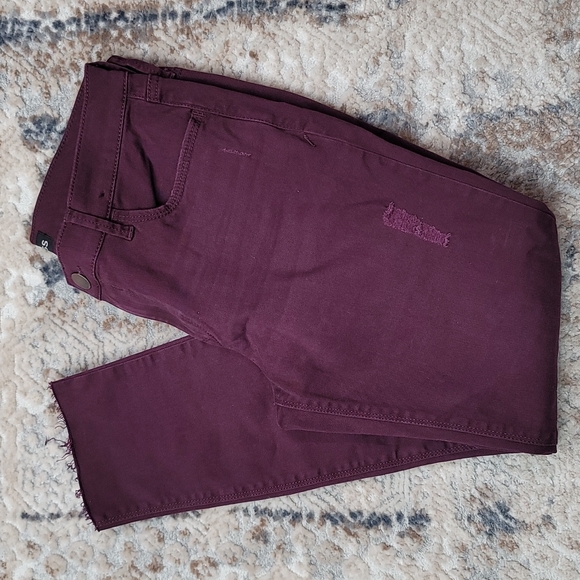 EUC EXPRESS WOMEN Burgundy Midrise Ankle - Picture 8 of 11